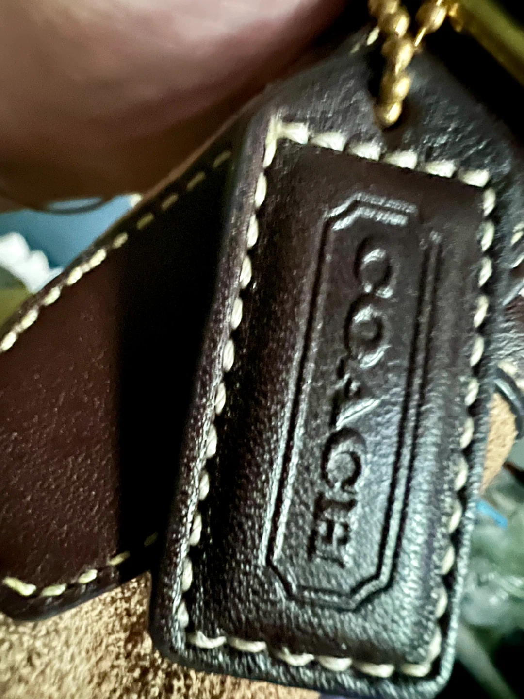Coach Suede Leather Shoulder Flap Closure Bag - photo 4