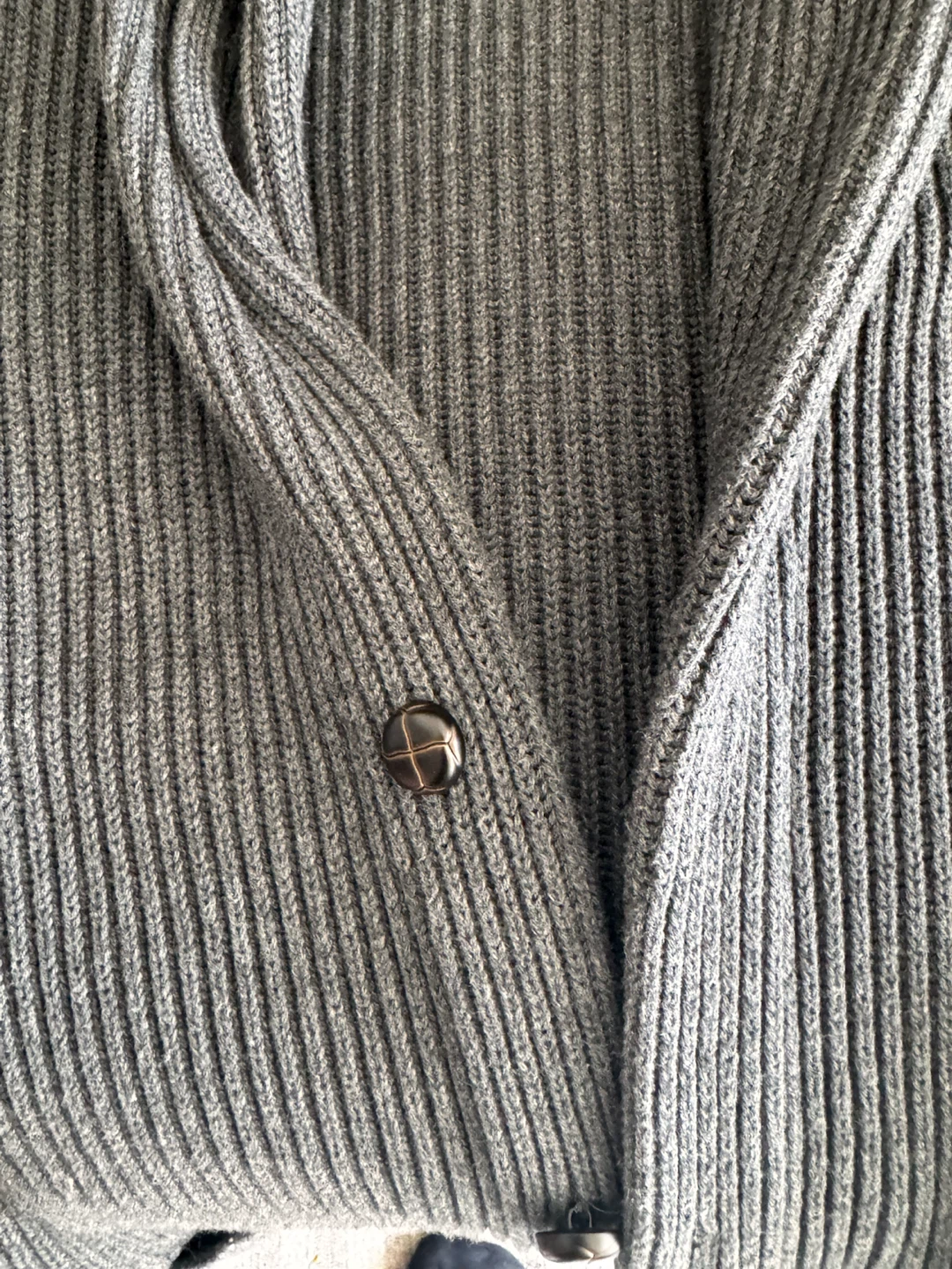 Nautica Men's Grey Shawl Collar Cardigan Sweater - Size L - photo 2