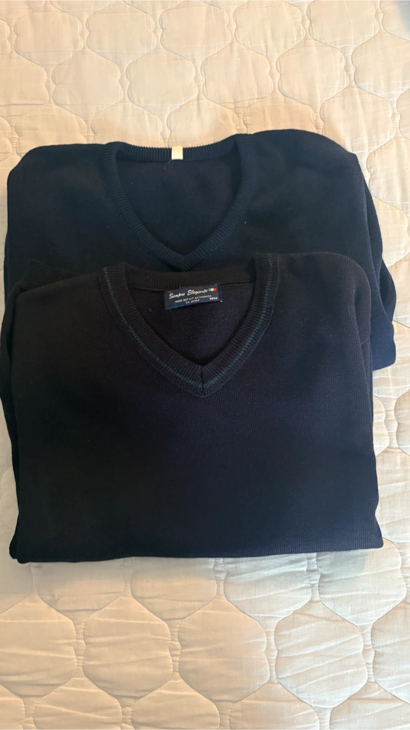 Pair of V-Neck Sweaters