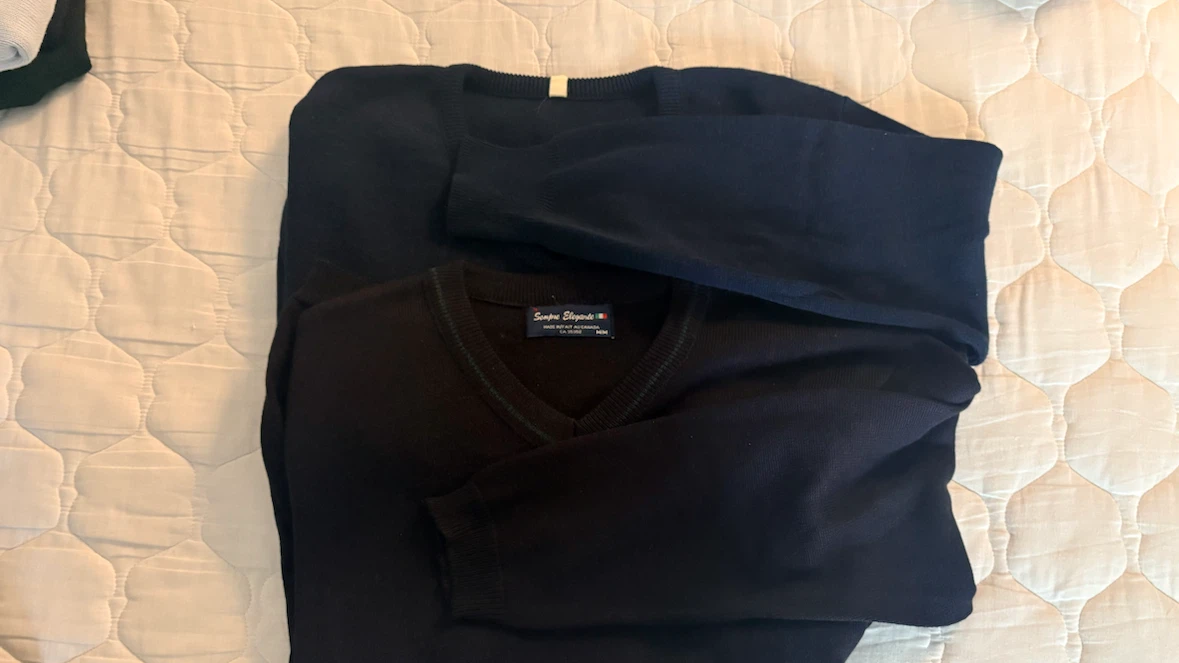 Pair of V-Neck Sweaters - photo 3