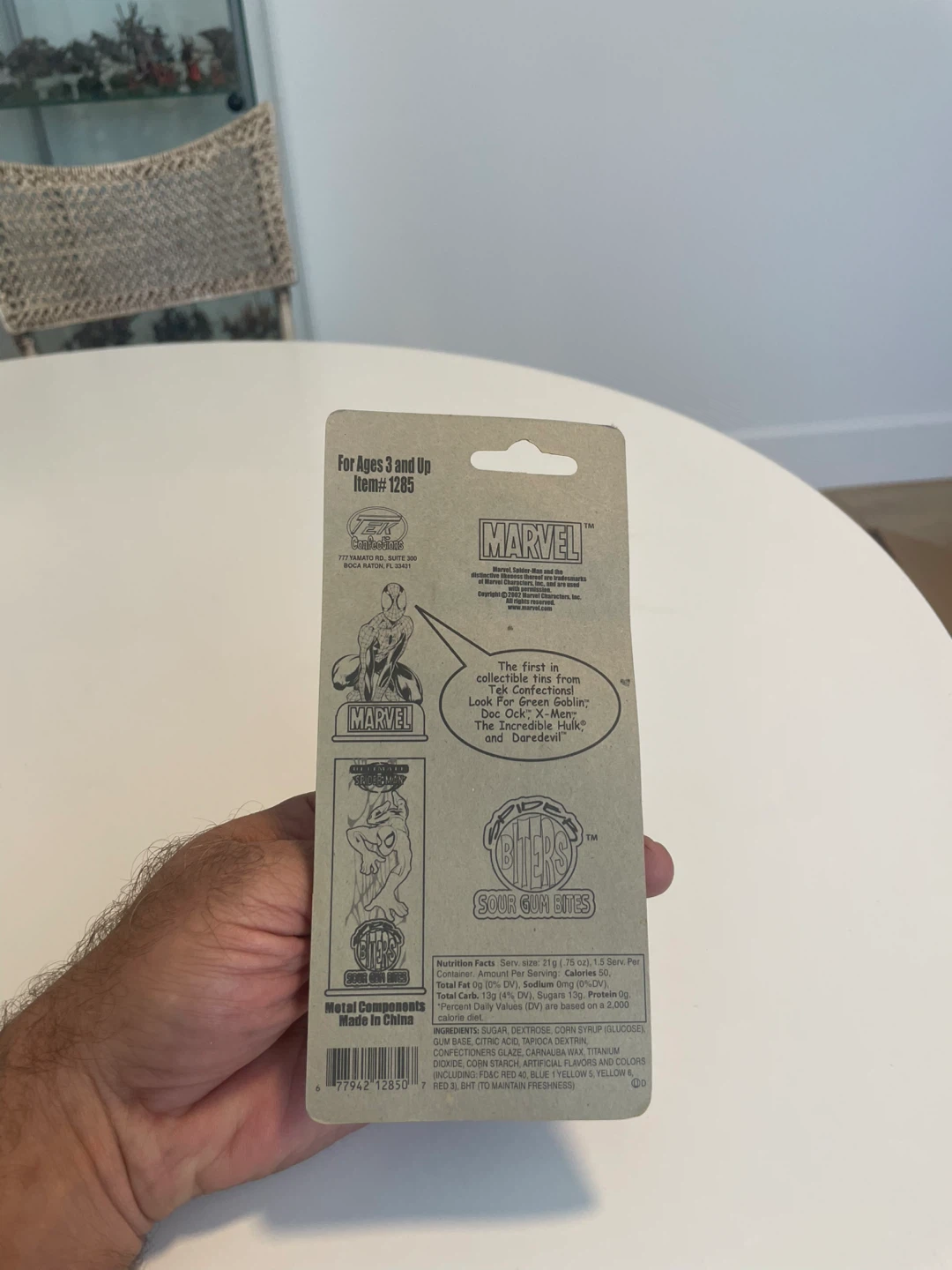 Marvel Spider-Man Sour Gum Bites Toy - photo 2