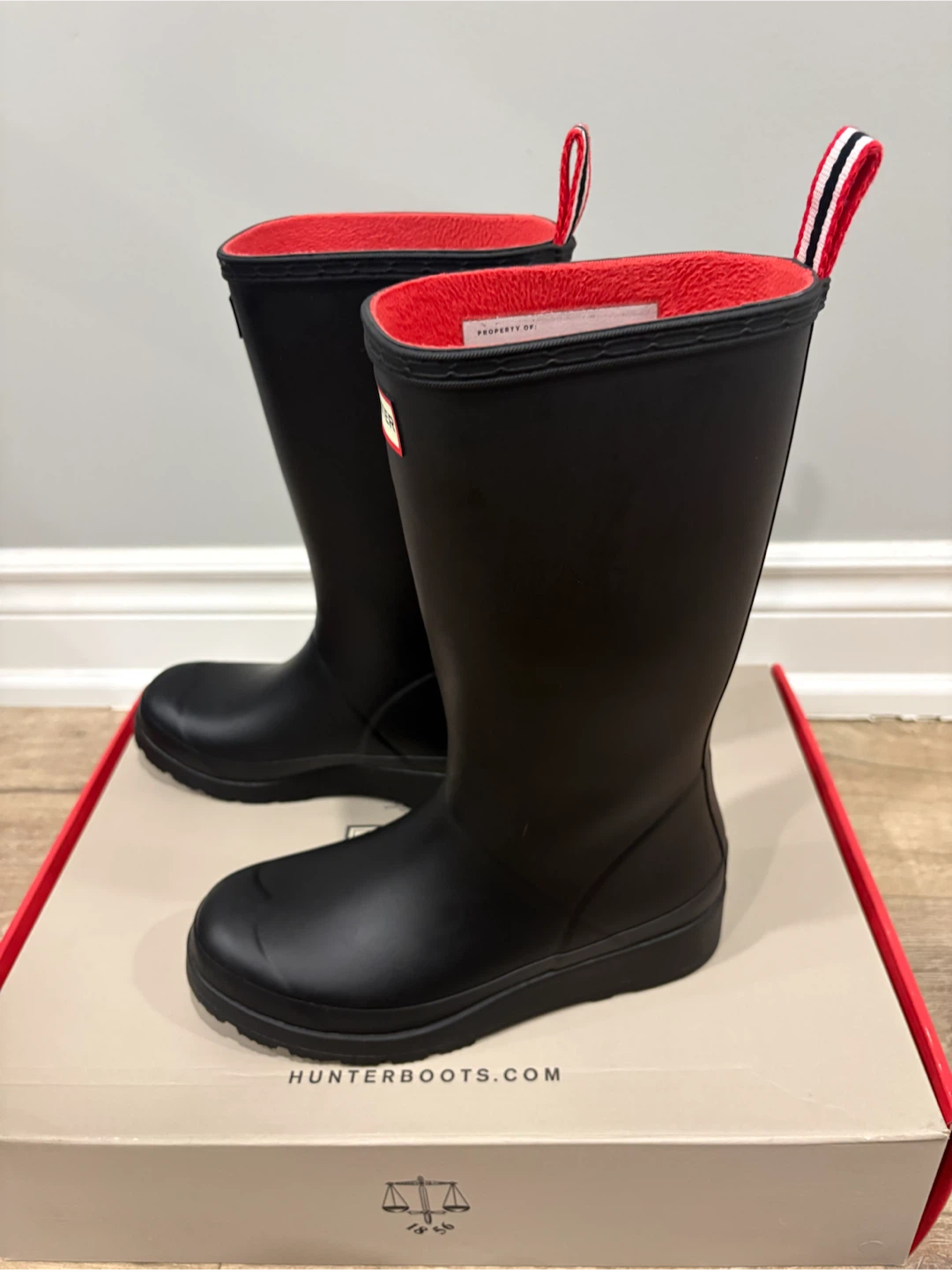 Hunter Insulated Play Tall Boots Black Rubber Rain Boots - photo 3