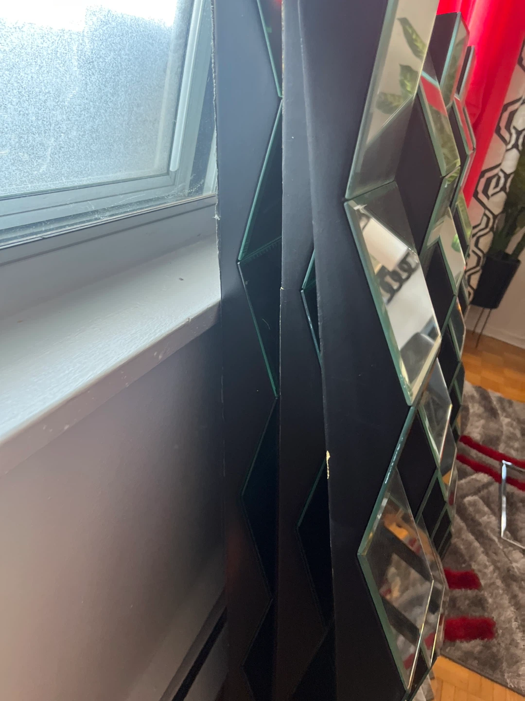 Mirrored Geometric Shelf Unit - photo 3