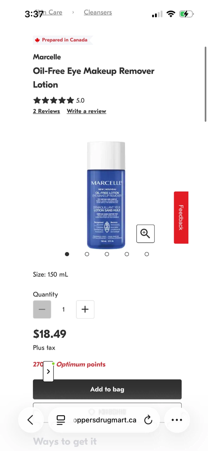 Marcelle Oil-Free Eye Makeup Remover Lotion - 150 mL - photo 2
