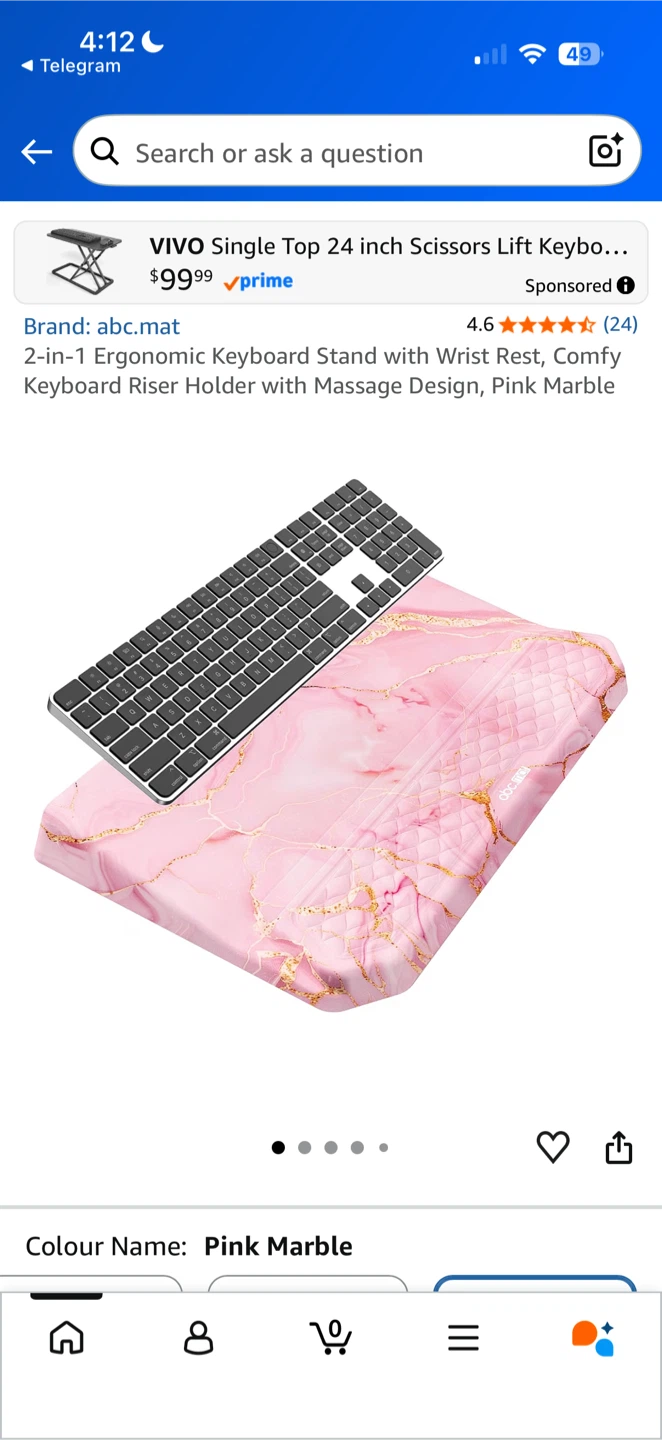 Brand new keyboard soft wrist pad