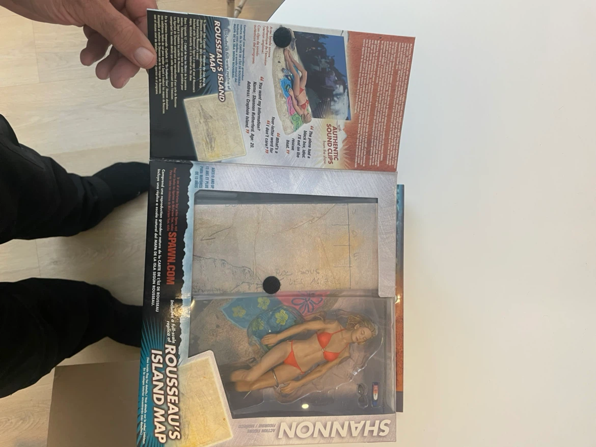LOST The Hatch Action Figure with Rousseau's Island Map