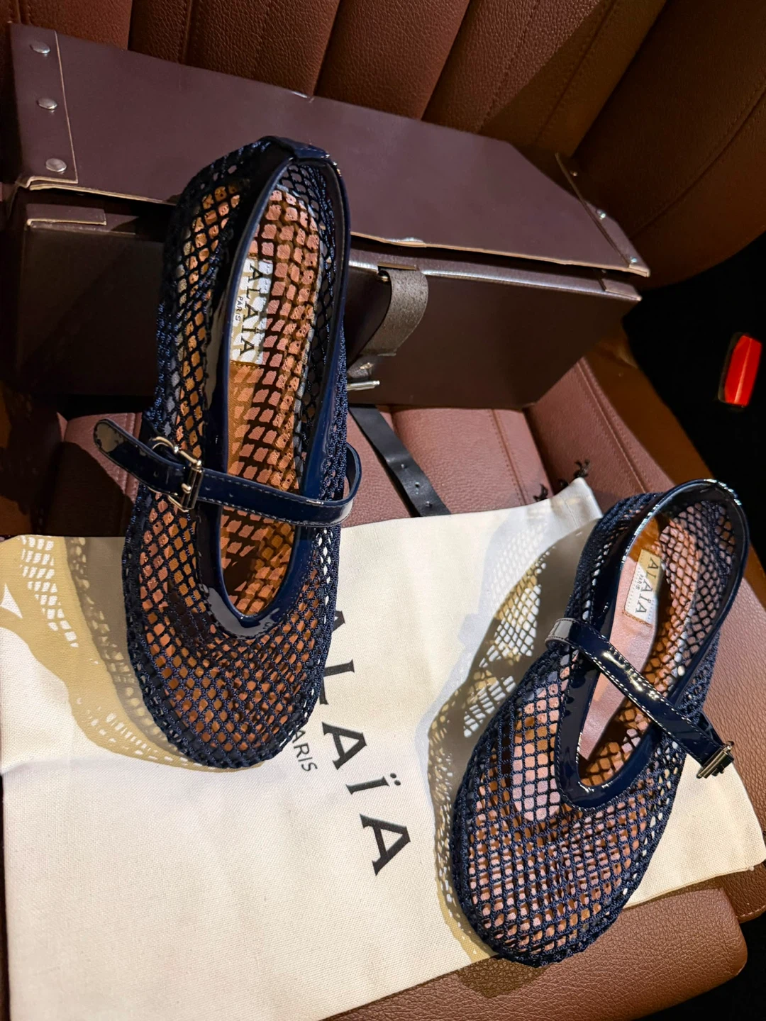 ALAÏA Paris Mesh Ballet Flats,Size:40 - photo 5