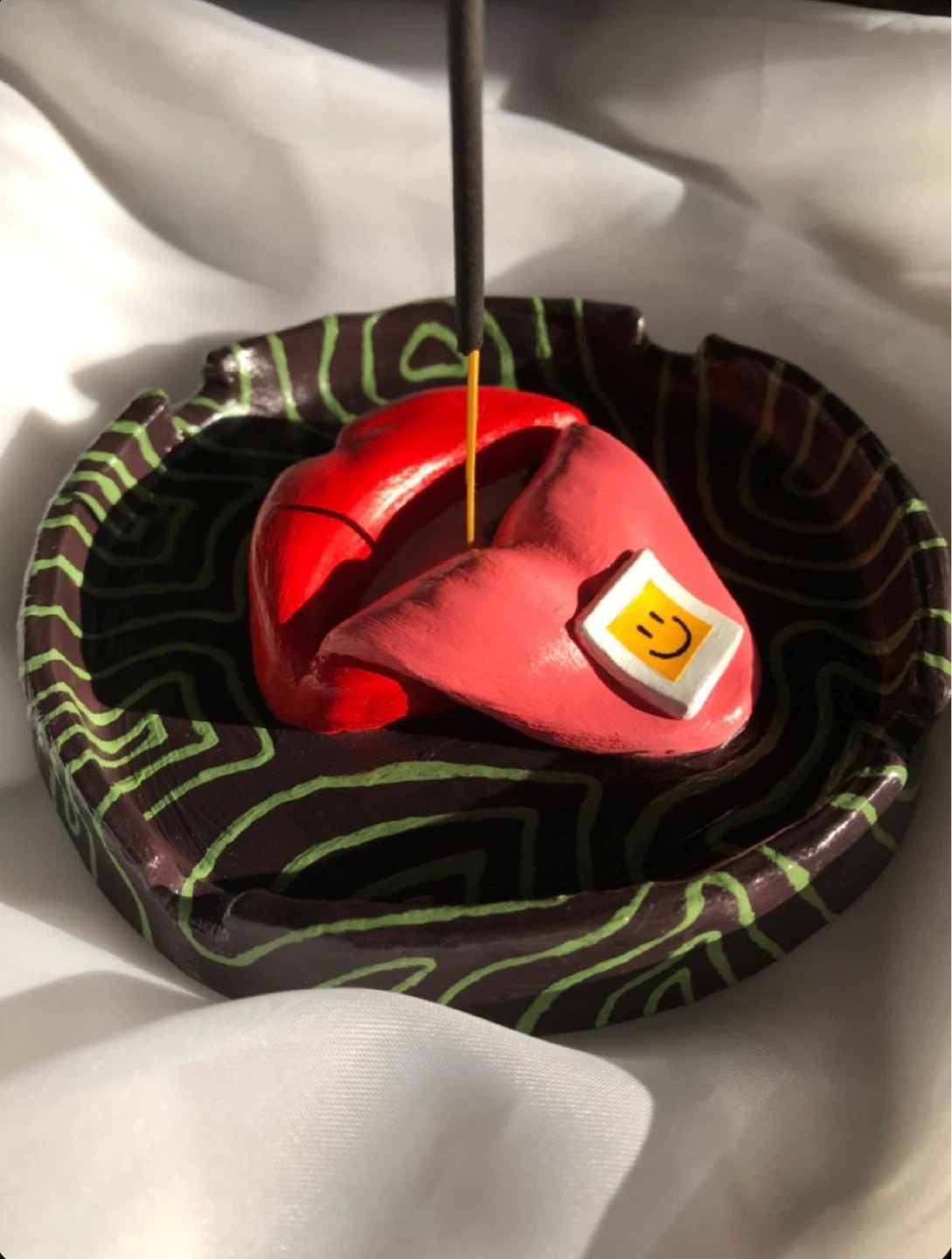Handmade Ceramic Lip & Tongue Tray