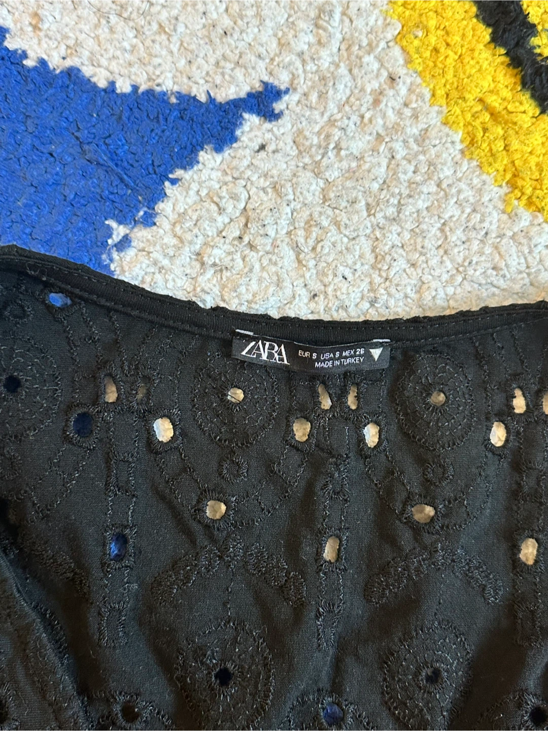 ZARA Eyelet Puff Sleeve Dress - photo 2