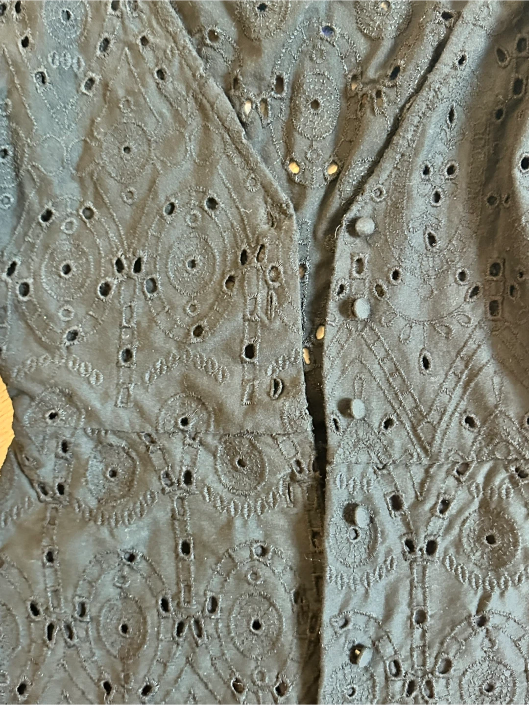 ZARA Eyelet Puff Sleeve Dress - photo 3