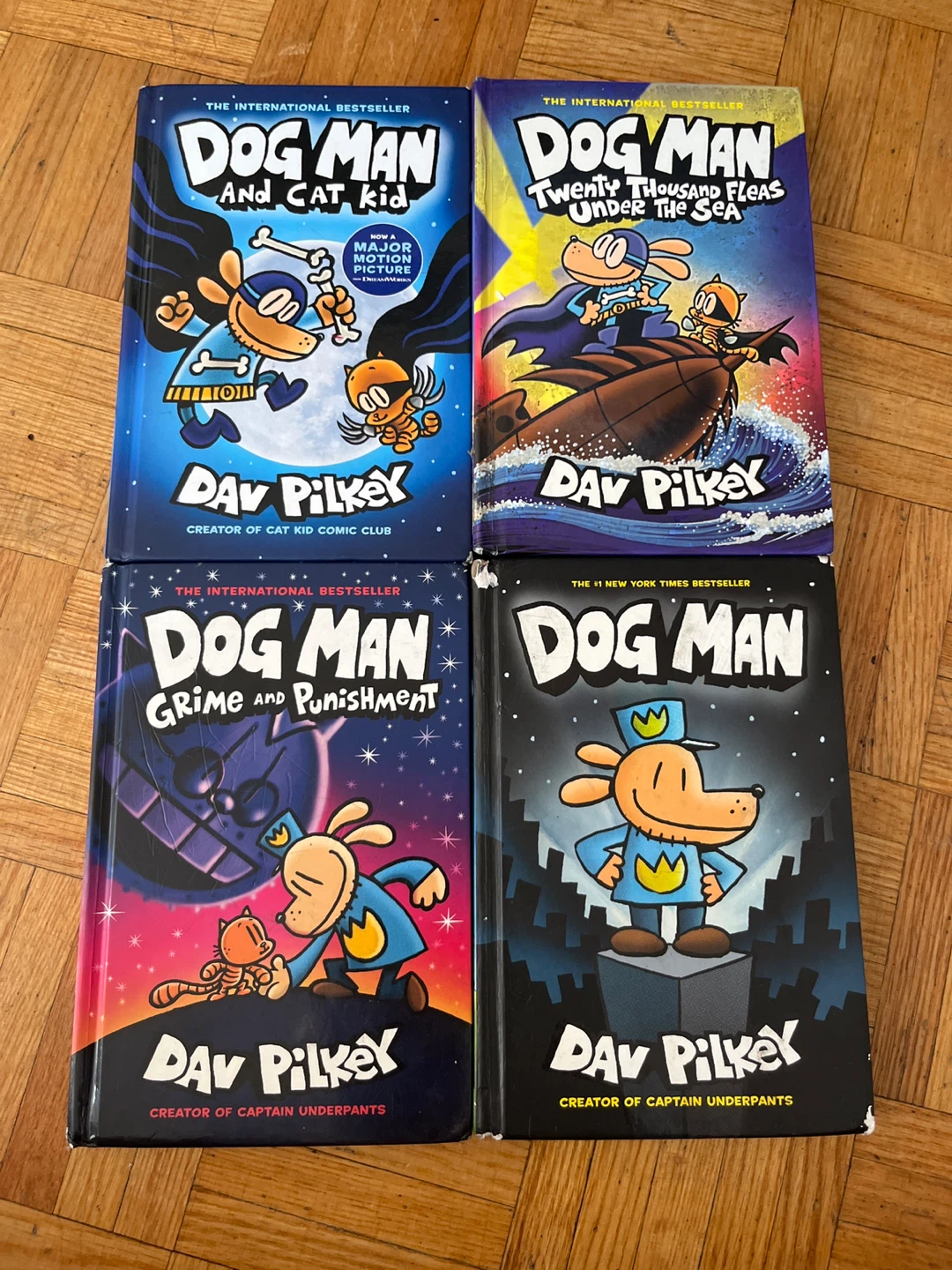 Dog Man Hardcover Books – 4 Book Bundle – $25