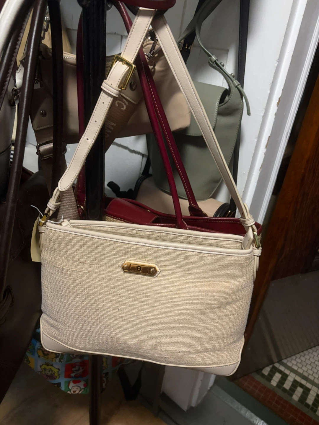 Aigner Beige Canvas Shoulder Bag - photo 2