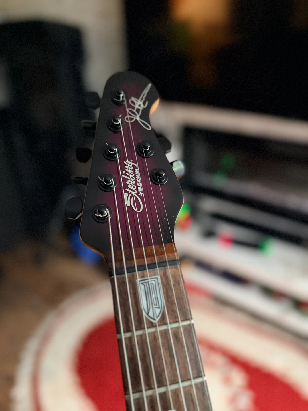 Sterling by Music Man JP70 7 string – Pearl Red Burst - photo 4
