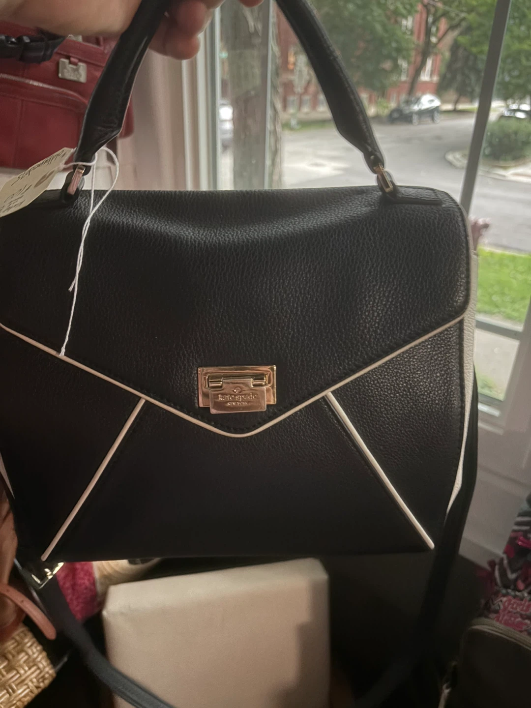Kate Spade New York Black & White Satchel Handbag - photo 2