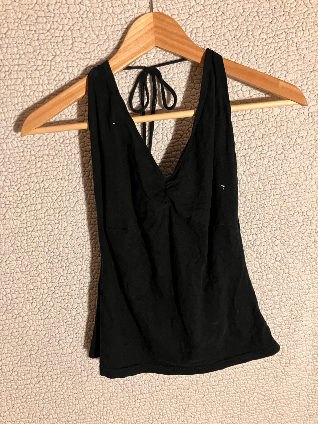 Black halter tank top