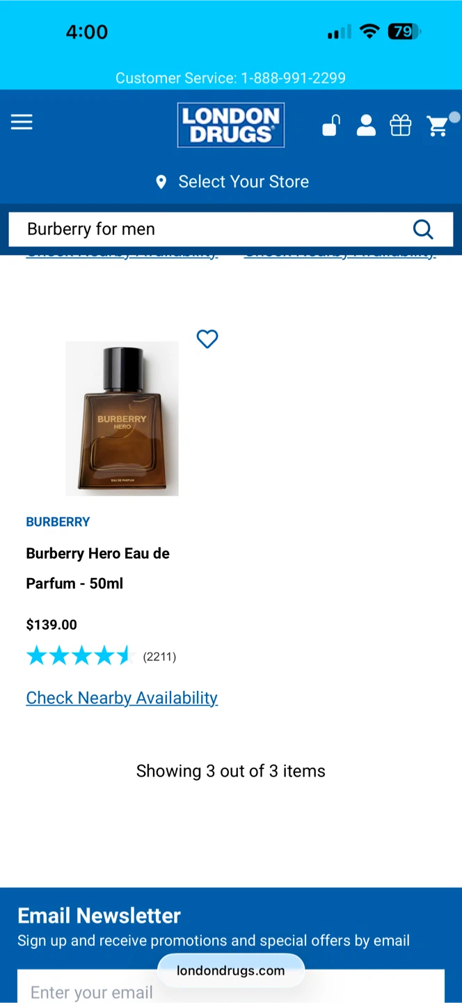 Burberry For Men Eau de Toilette 50ml - photo 2
