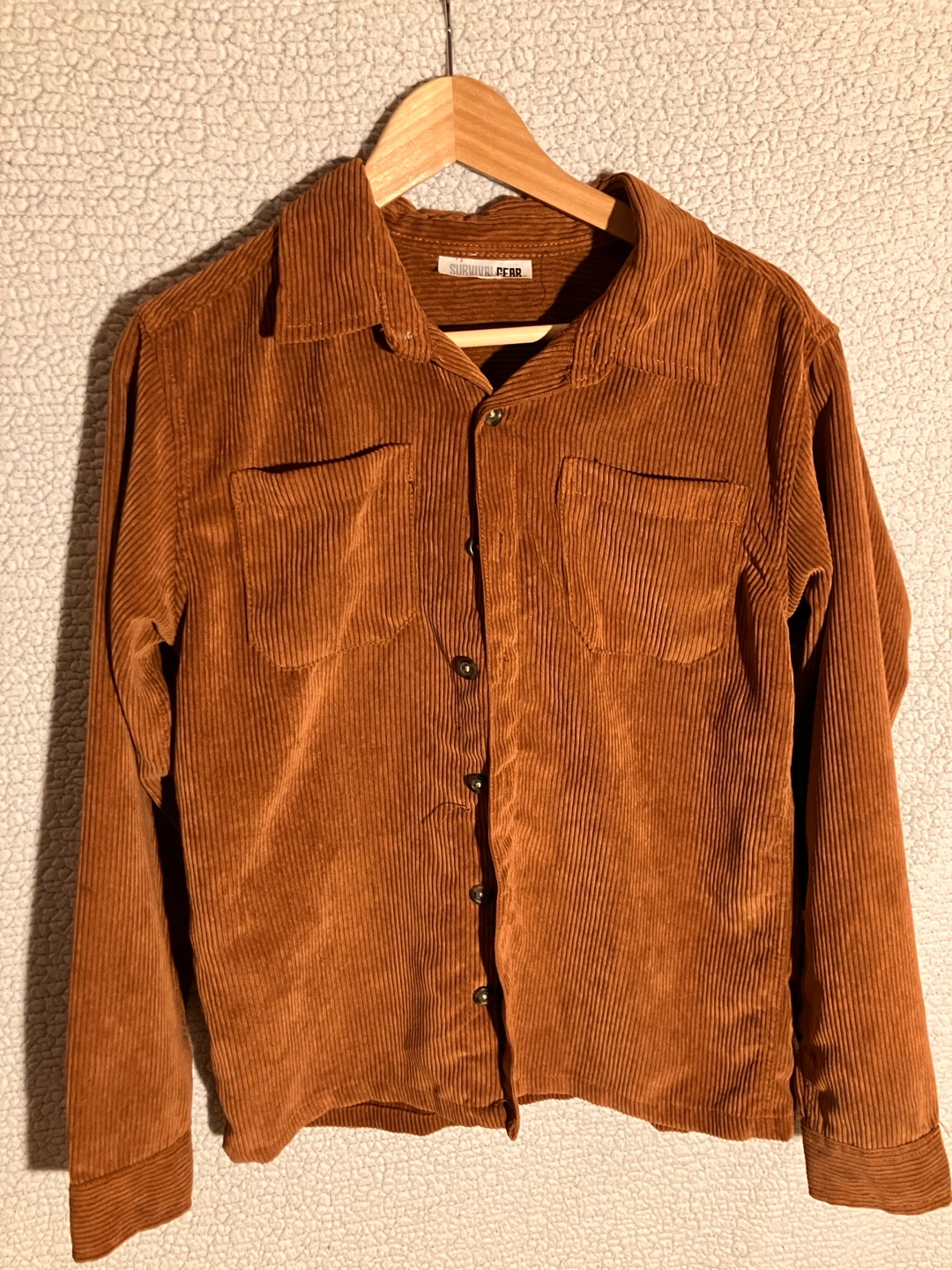 SURVIVAL GEAR Corduroy Button-Up Shirt