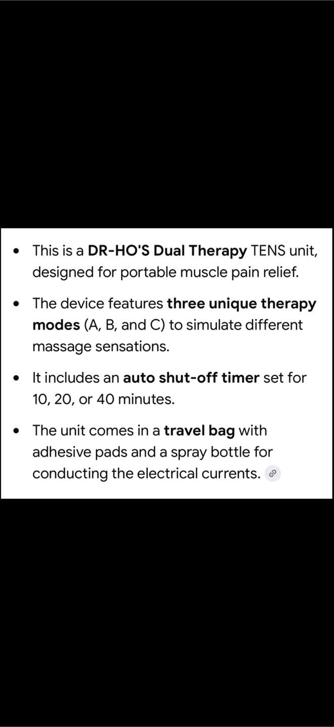 $50 Dr. Ho's Dual Therapy TENS Unit Pain Relief Device - photo 4