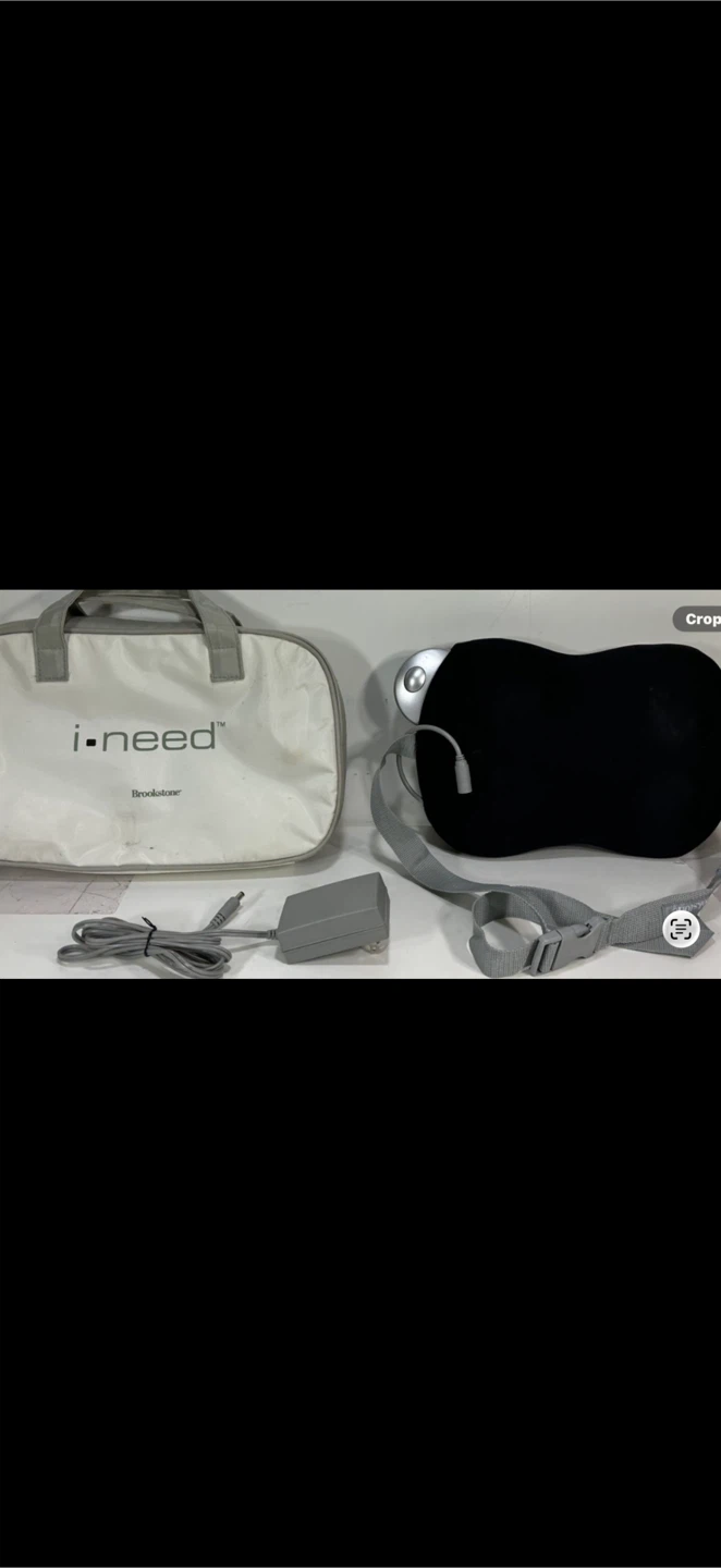 $50 Brookstone I-NEED Shiatsu Massager with Travel Bag