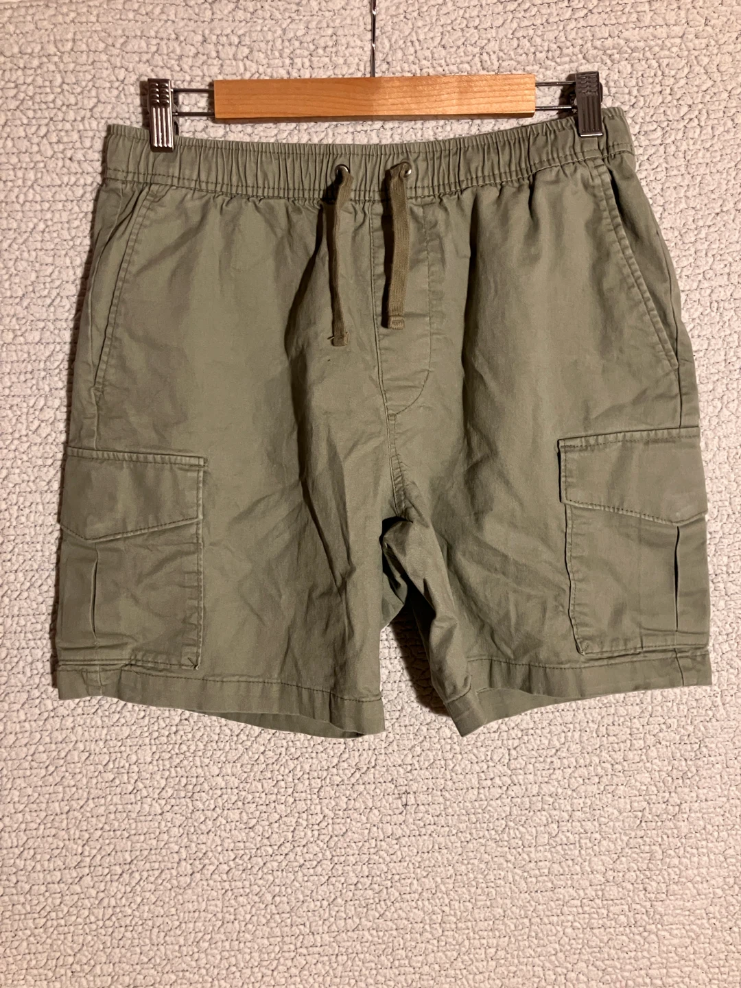 Olive Green Cargo Shorts