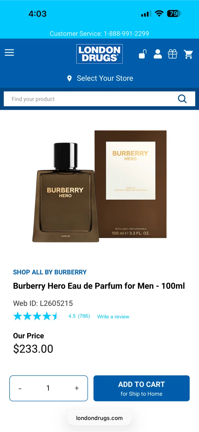 Burberry London for Men Eau de Toilette 100ml - photo 2