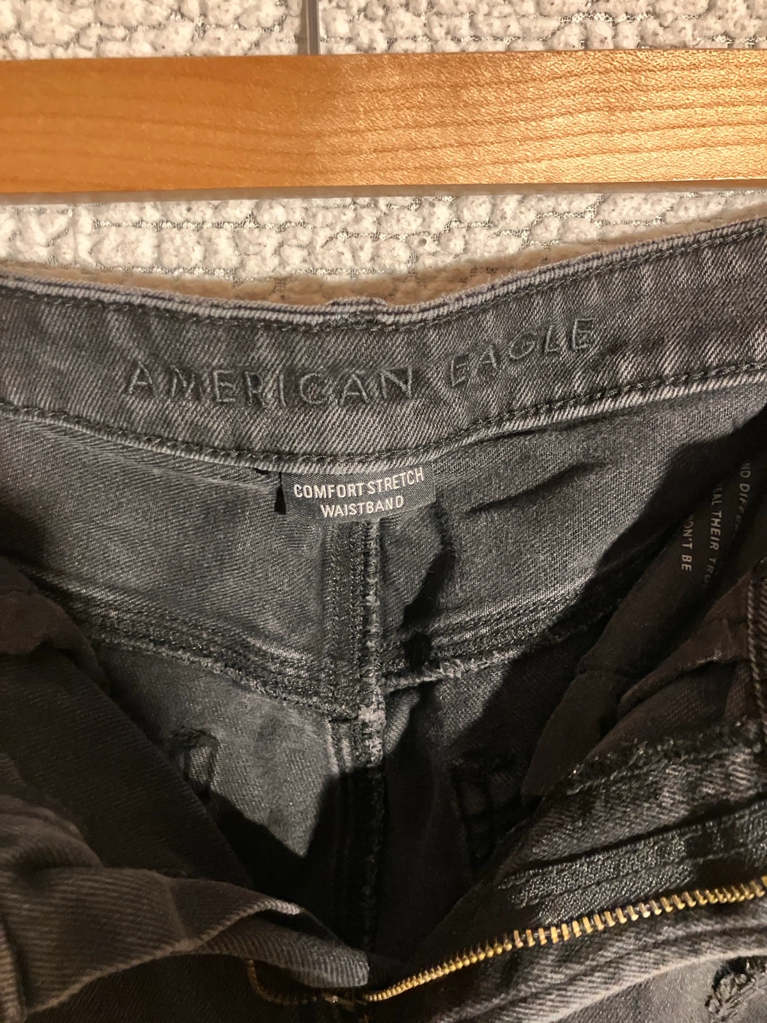 American Eagle Black Ripped Mom Jeans - photo 2