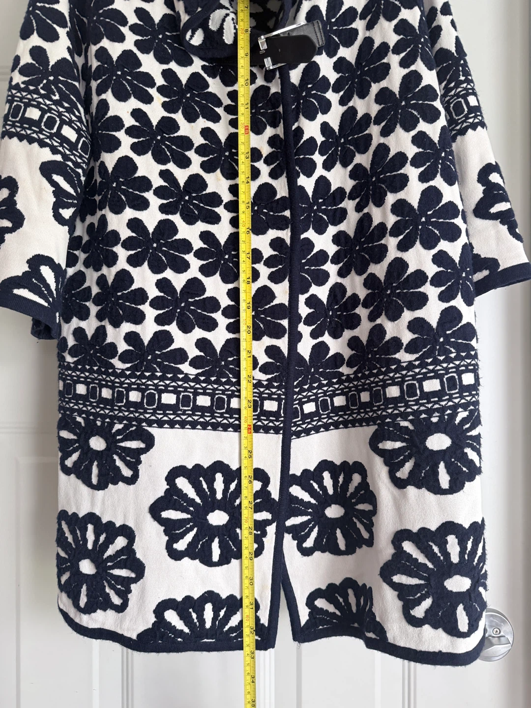 BB.GG Paris Women's Navy & White Floral Cardigan - photo 4