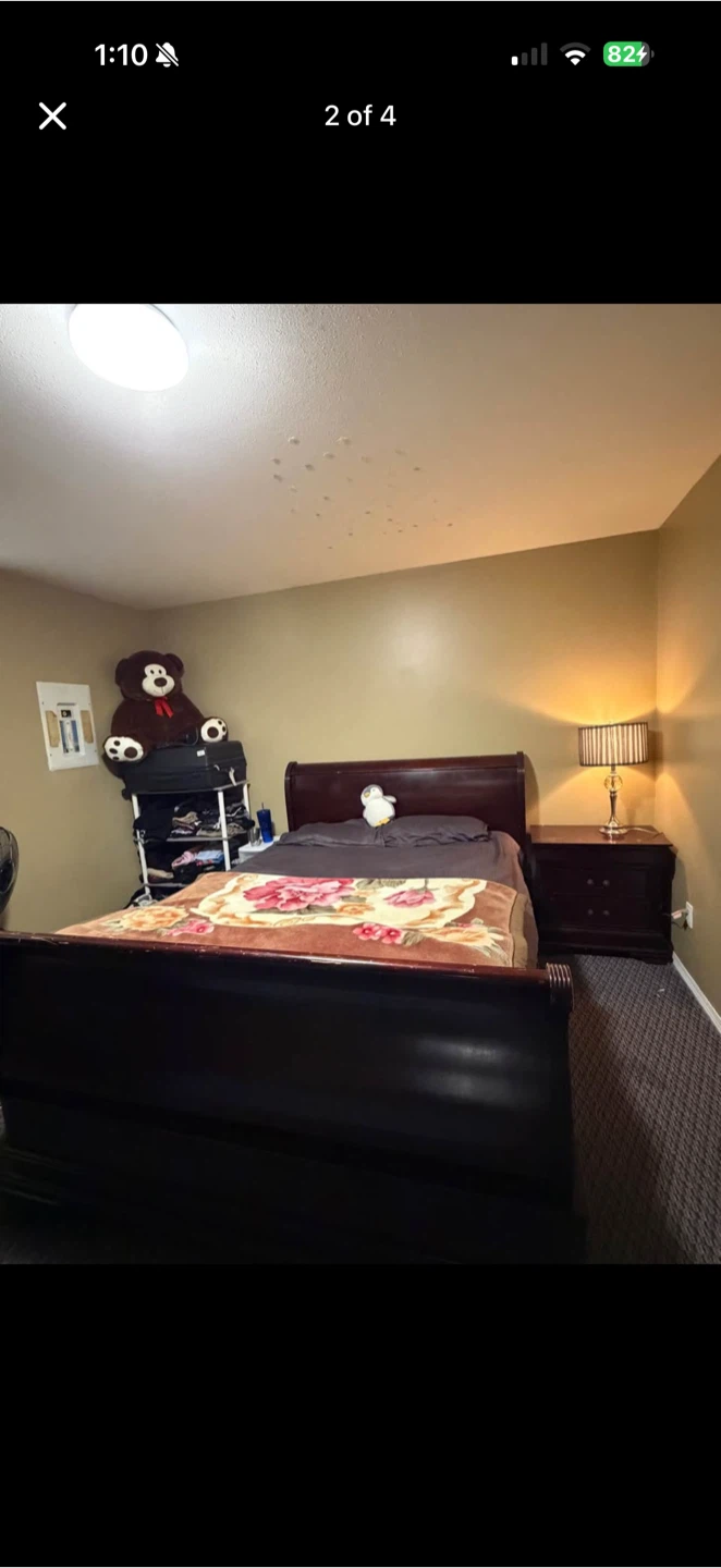 Wooden Sleigh Bed Frame - photo 2