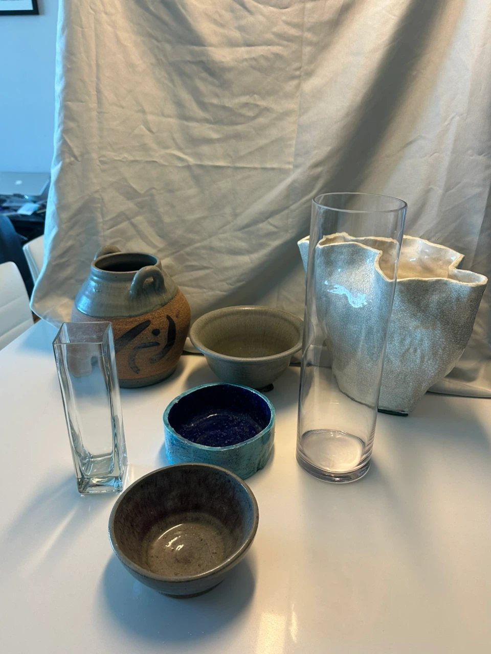 Assorted Ceramic Bowls and Glass Vases - photo 2