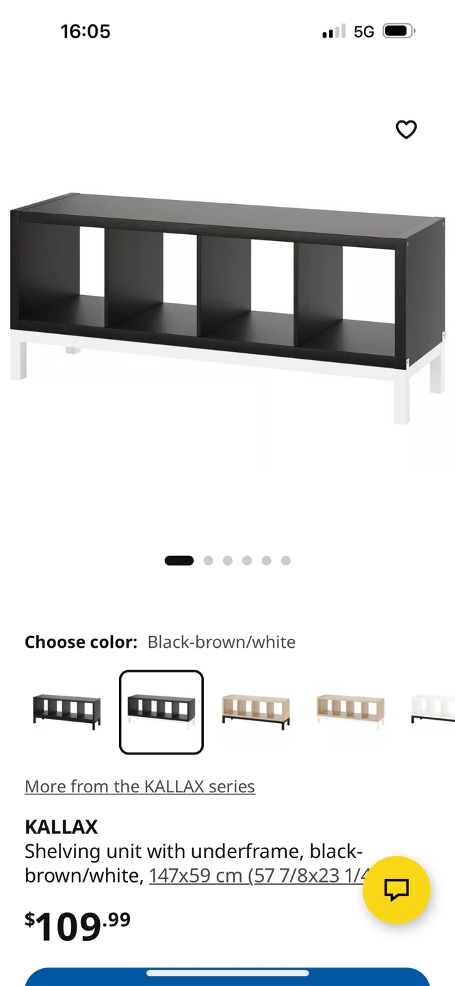 IKEA KALLAX TV Stand with Legs/ Shelving Unit with Underframe - photo 2