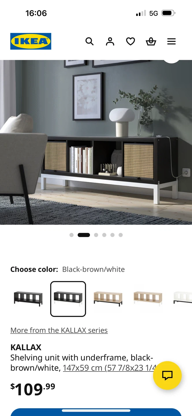 IKEA KALLAX TV Stand with Legs/ Shelving Unit with Underframe - photo 3