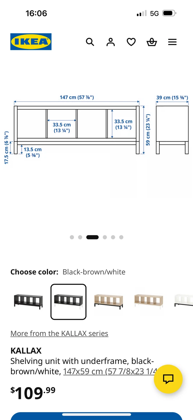 IKEA KALLAX TV Stand with Legs/ Shelving Unit with Underframe - photo 4