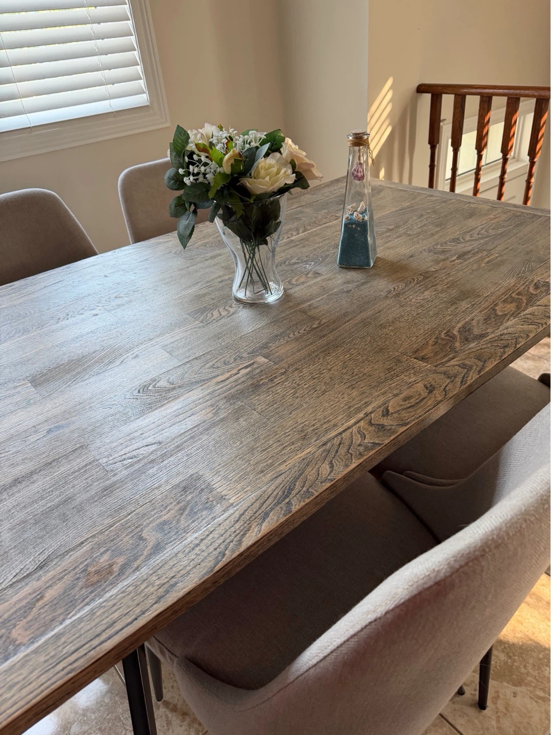 Dining table with 5 chairs