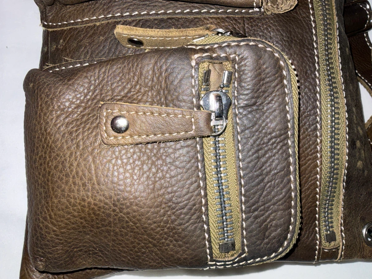 Fossil Brown Leather Crossbody Bag - photo 2
