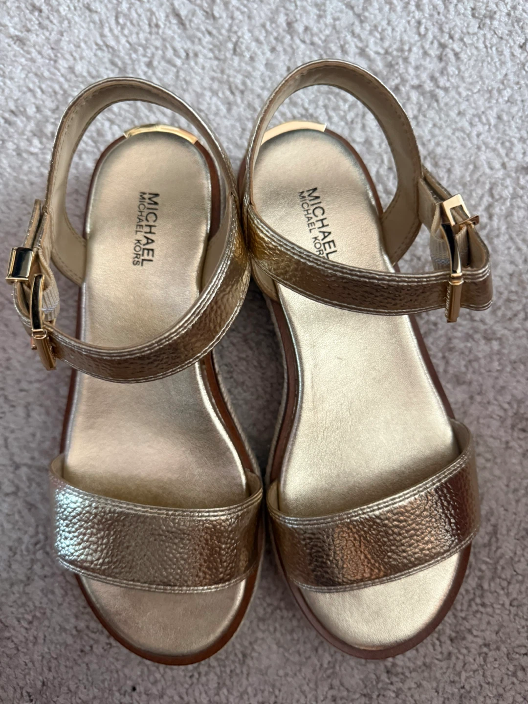 Michael Kors Gold Sandals