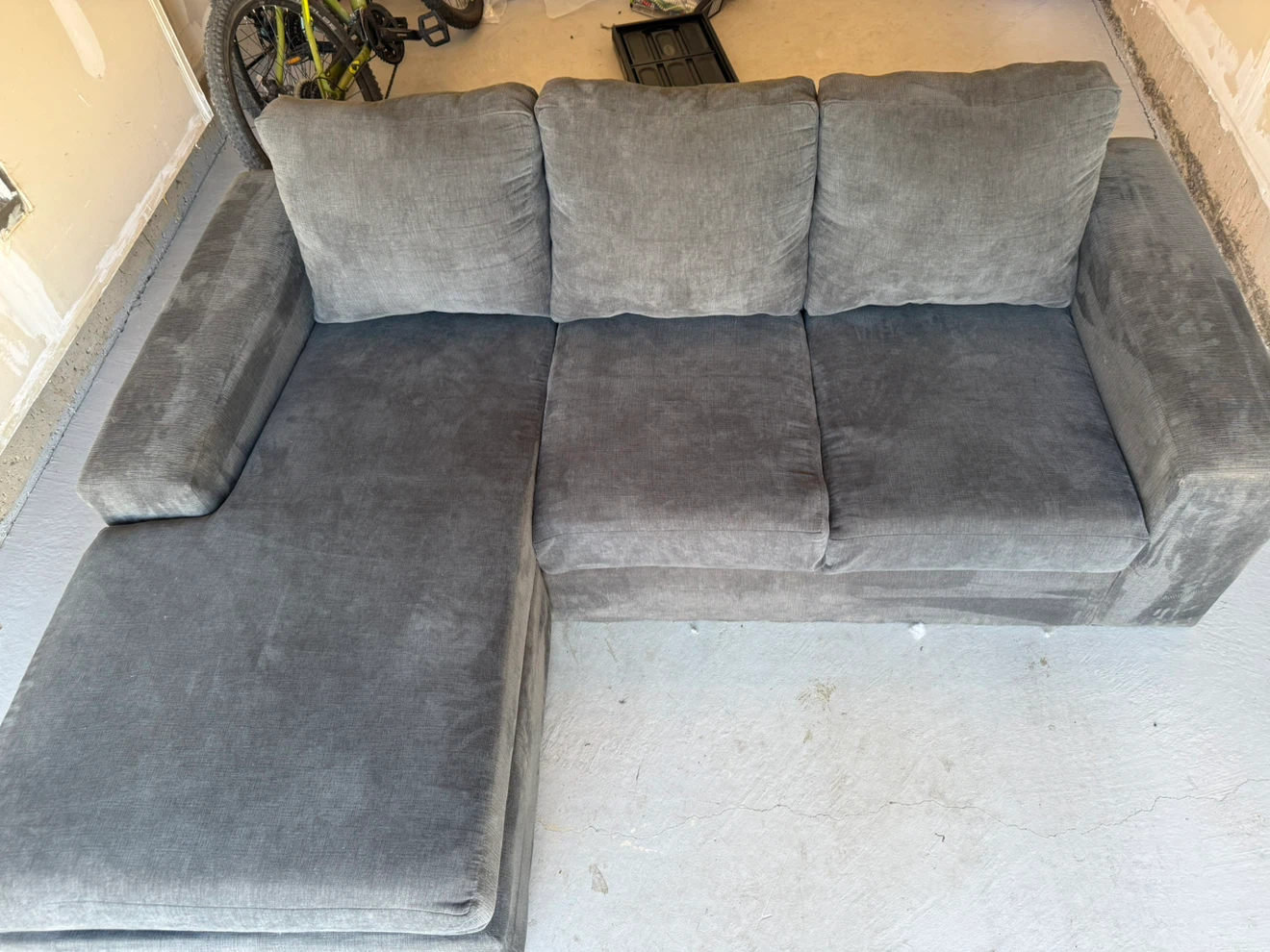 Grey Sectional Couch with Chaise - photo 5