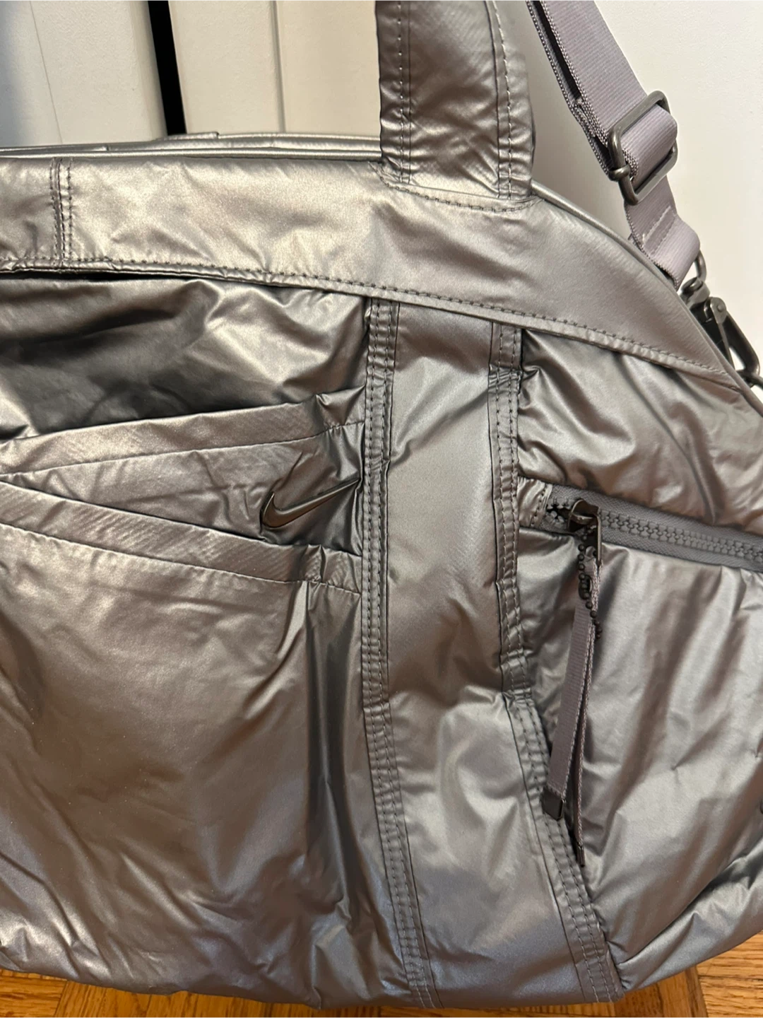 Nike Metallic Silver Duffle Bag - photo 3