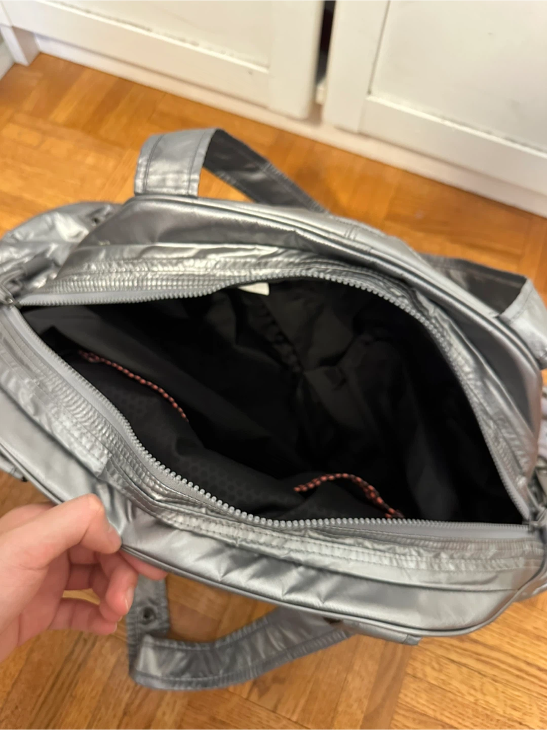 Nike Metallic Silver Duffle Bag - photo 4