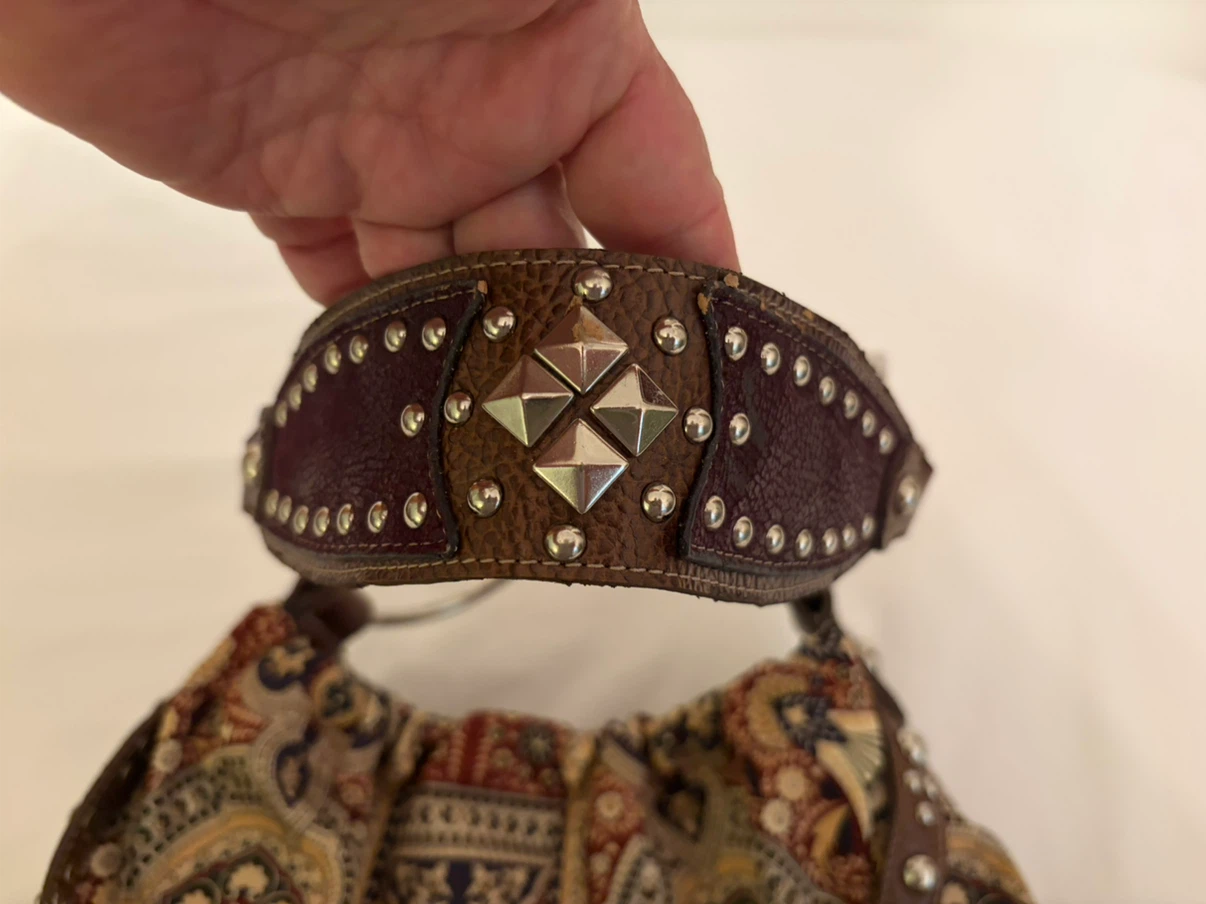 Kathy van Zeeland Studded Paisley Shoulder Bag - photo 5