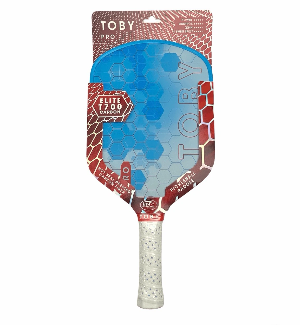 TOBY PRO Elite T700 Carbon Fiber Pickleball Paddle - photo 3
