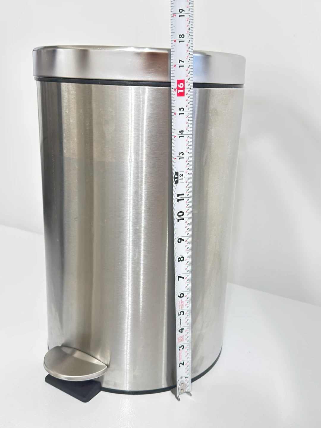 Stainless Steel Pedal Trash Can with Inner Bucket - photo 2