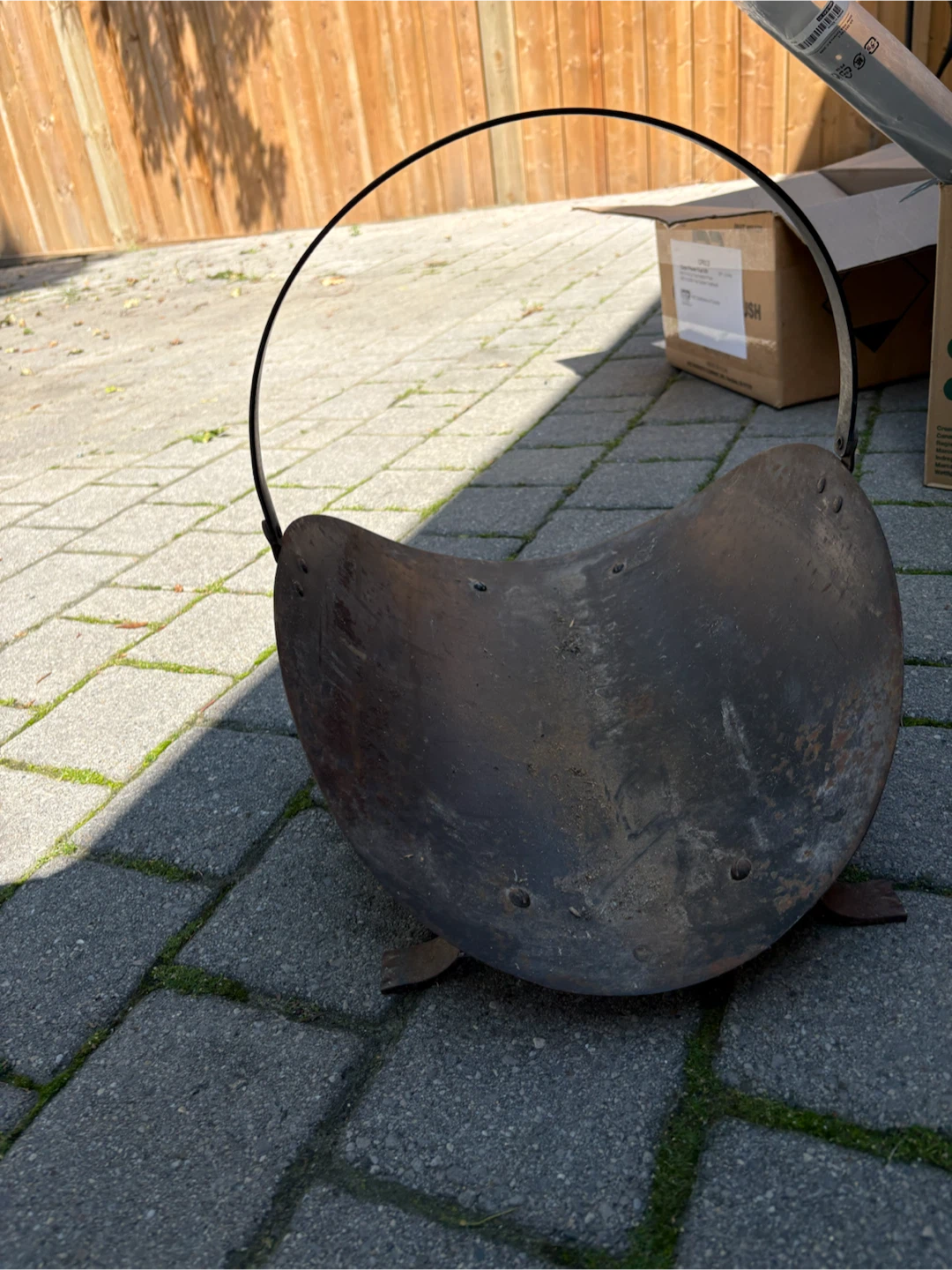 Metal Firewood Log Carrier Basket