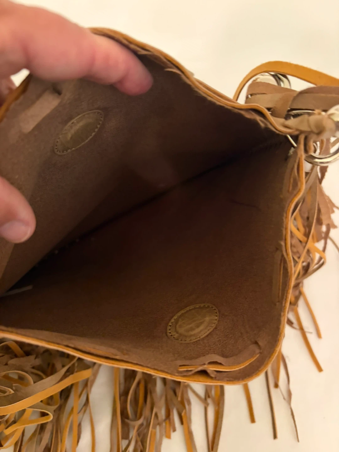 Fringe Suede Crossbody Bag - photo 3
