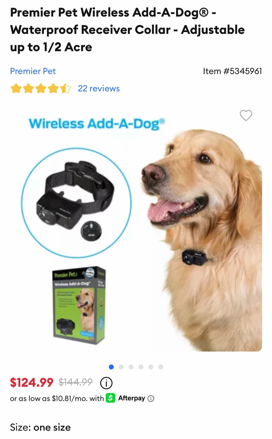 Premier Pet Wireless Add-A-Dog Receiver Collar - photo 2