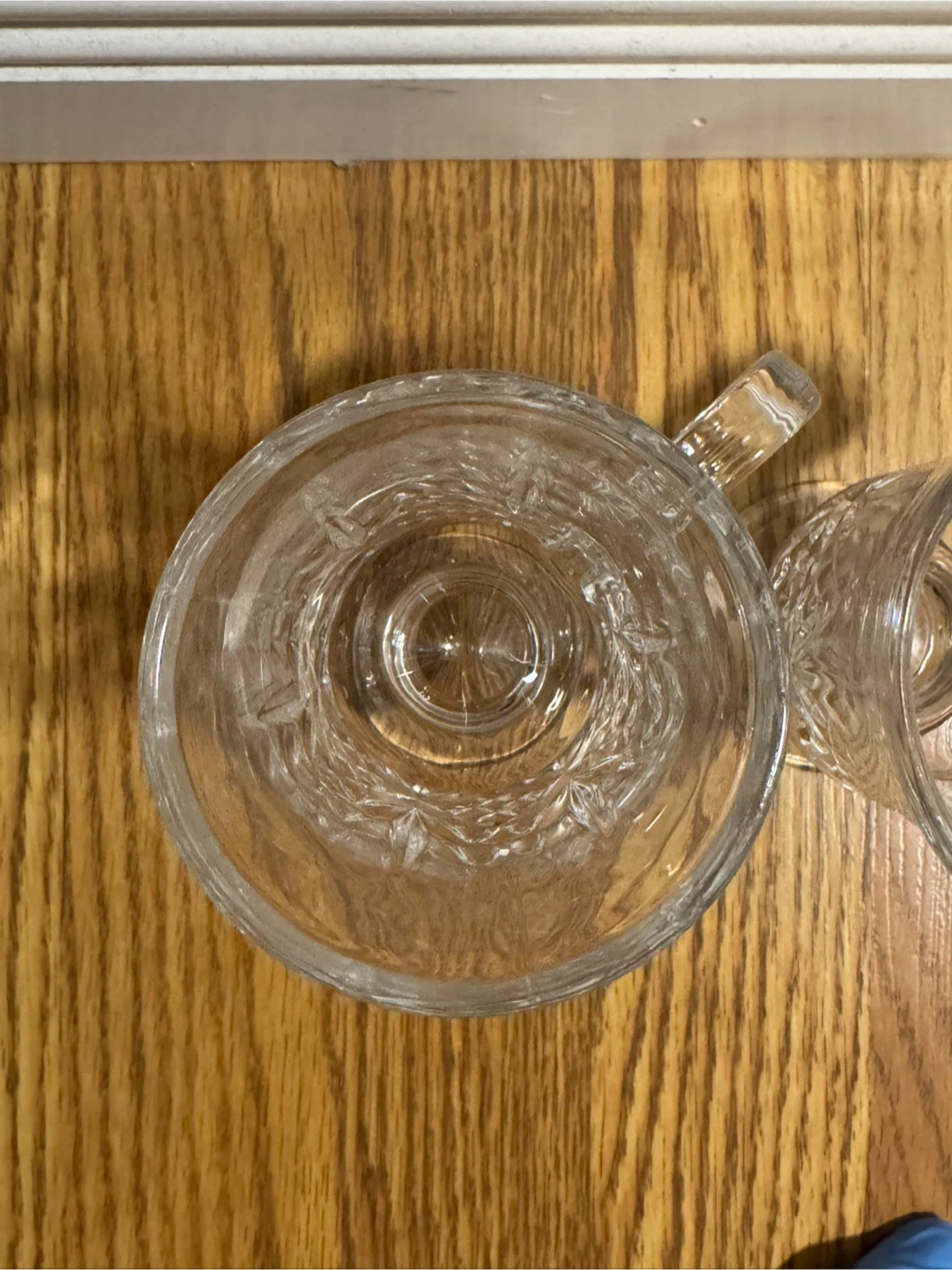 Set of 4 Clear Glass Footed Mugs - photo 3