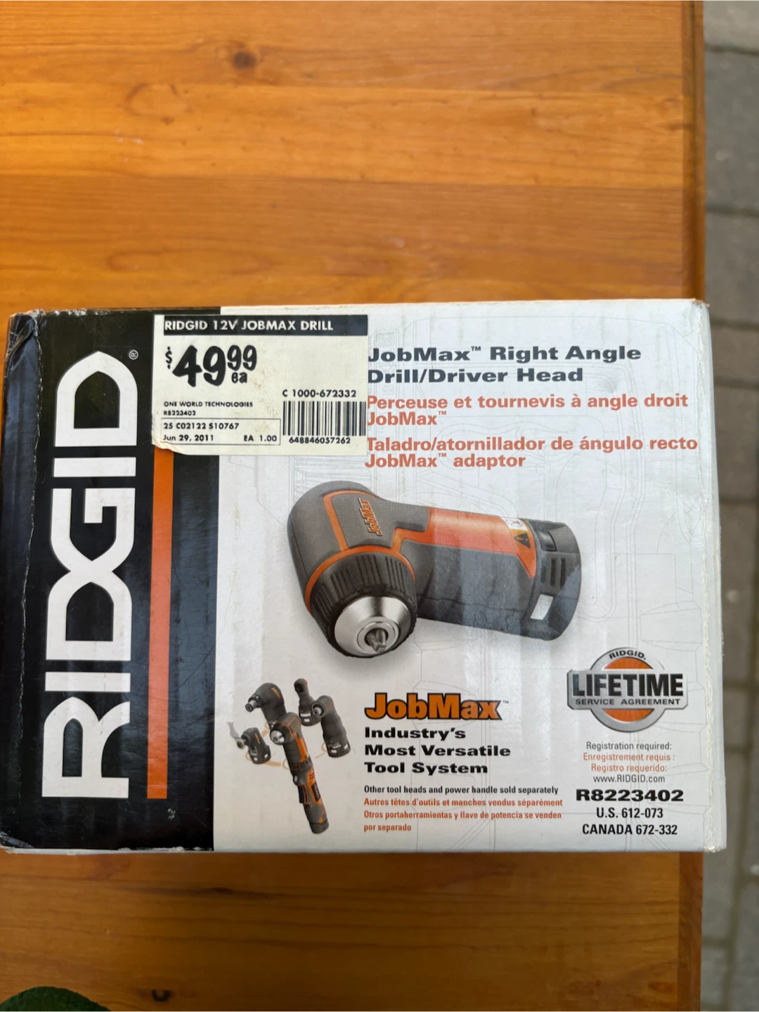 JobMax Right Angle Drill/Driver Head