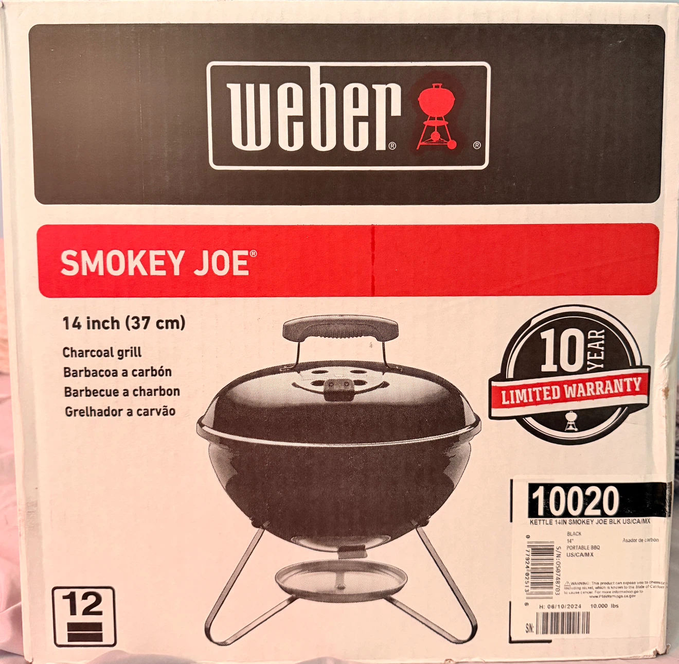 Charcoal barbecue (Smokey Joe)