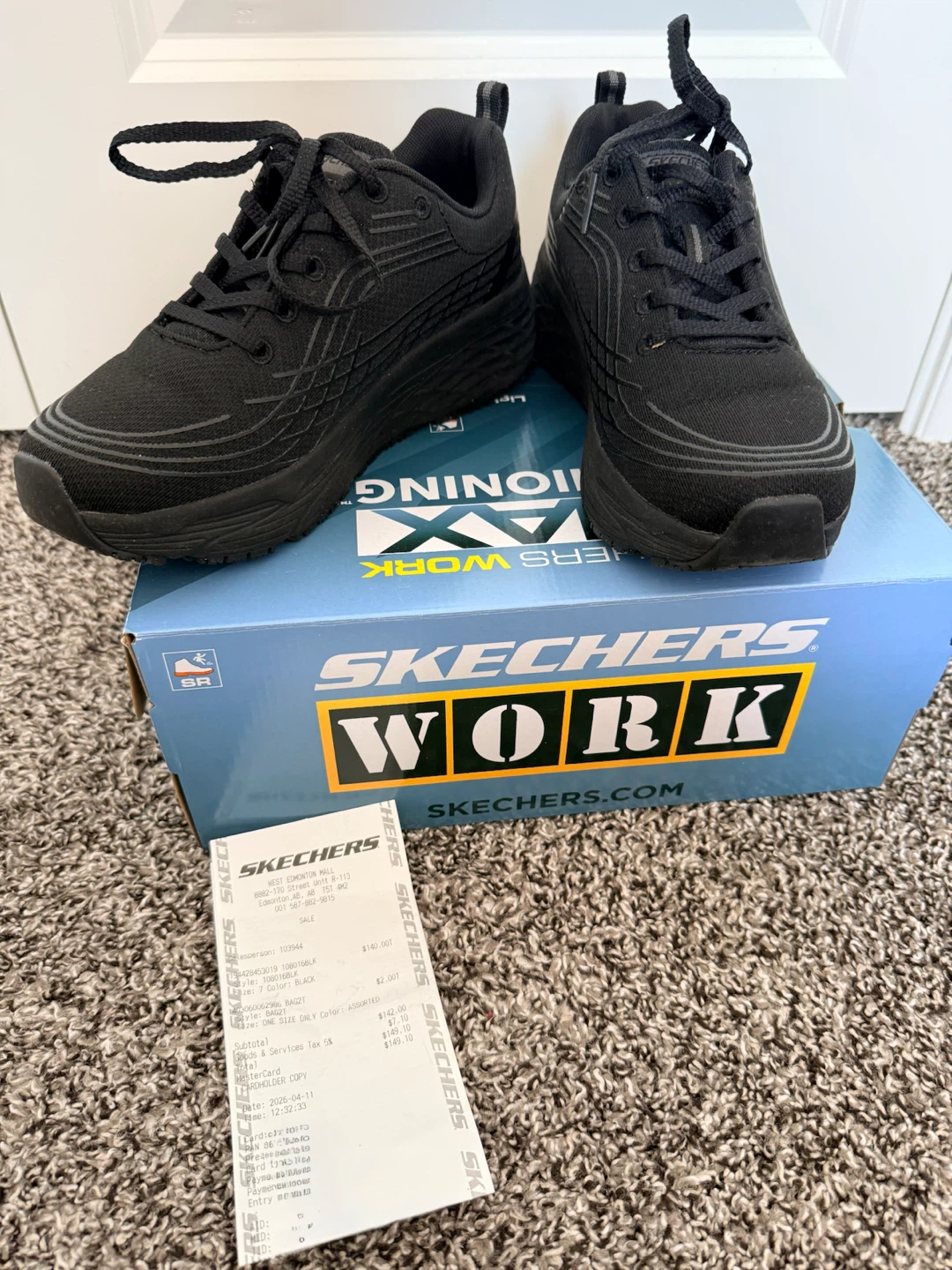 Skechers Black Non-Slip Shoes – Excellent Condition