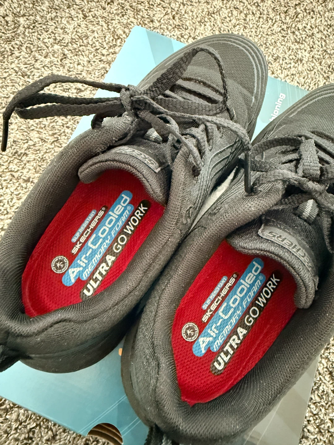Skechers Black Non-Slip Shoes – Excellent Condition - photo 2