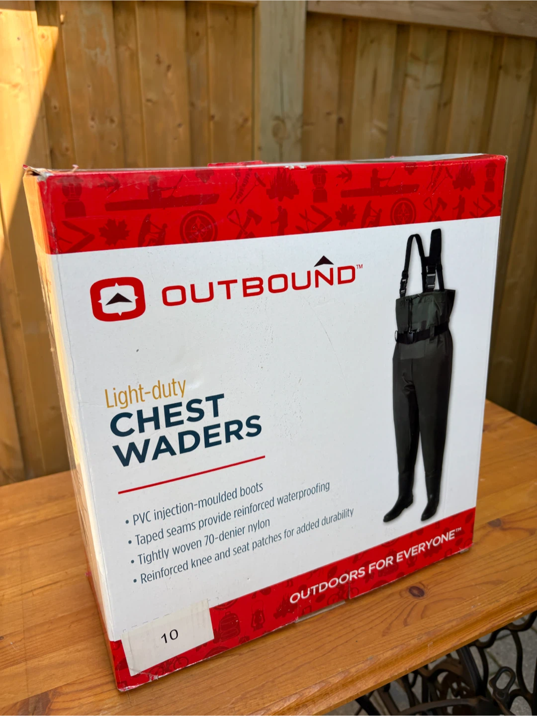 Outbound Light-duty Chest Waders Size 10 - photo 2